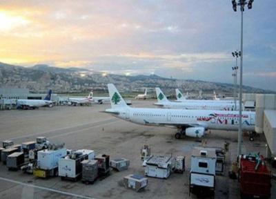 خبرنگاران اصابت گلوله به هواپیمایی در فرودگاه بیروت