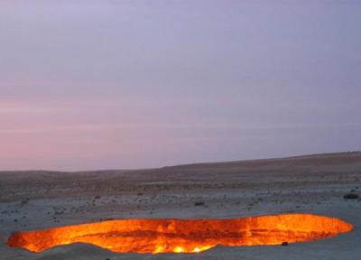 دروازه جهنم واقعی در ترکمنستان!