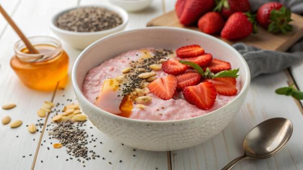 طرز تهیه اوتمیل با ماست میوه ای، لعابدار و مقوی